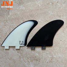 JNJ-FCS I 5.25 Inch Solid Fiberglass Surfboard Twin Fins