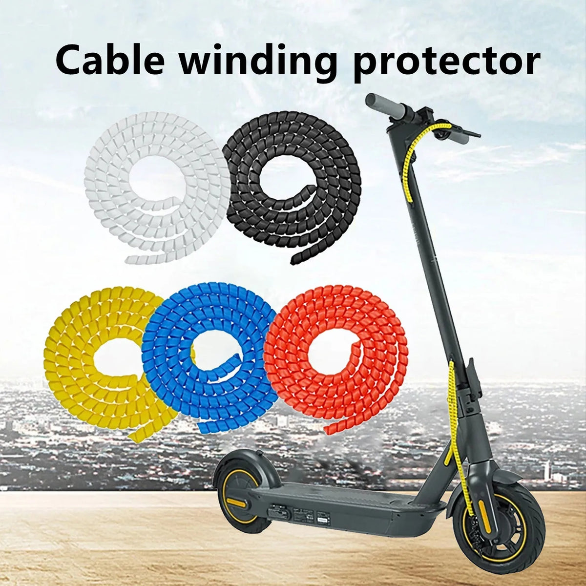 E-bike Scoot Cable Winder Protector Line Organizer For Xiaomi M365 Cable Protector Wire Protection Winding Pipe Wrap