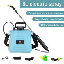 5/8L Electric Sprayer Rechargeable Plant Sprayer Watering Can With Spray Gun High Pressure Garden Sprayer Irrigation Tools
