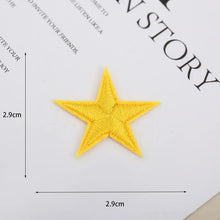 1pcs Small Star Embroidery Patches For Clothing Jeans Hat Iron on Sticker Love Appliques Stripes Garment Sewing Supplies