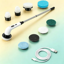 Electric Spin Scrubber, Bathroom Cordless Cleaning Brush Power Scrubber with  Replaceable Brush Heads, Electric Cleaning Brush