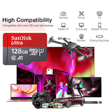 Sandisk Memory Card 256GB 128GB 64GB 32GB TF Micro SD Card Class 10 UHS-1 Flash Card Memory for Smartphone PC+Card Reader