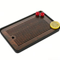 Portable Detachable Bamboo Tea Table Dry Wet Dual Use KungFu Tea Tray with Drainage Easy to Clean Household Storage Tray