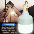 Outdoor USB Rechargeable LED Lamp Bulbs High Brightness Emergency Light Hook Up Camping Fishing Portable Lantern Night Lights