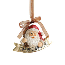 Vintage Hand-Painted Resin Christmas Ornament, Bear, Bell, Tree and Pegasus - image 7