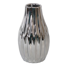 XIYA FLOWER Unique Geometric Vase Modern and Minimalist Style Ceramic Craftsmanship Gold Silver Festival Home Decor