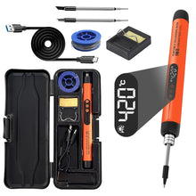 USB soldering iron mini small soldering iron set portable household type-C interface 800mAh battery Adjustable temperature