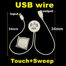 Penetrable 25mm Wood Panel Wireless Touch Sensor LED Light Switch Control 12V 24V 60W Hand Sweep Control Dimmable Touch Dimmer