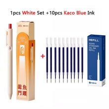 KACO Lucky Koi Gel Pens Gain Good Luck, Cute Carton 800m Writing Length Push Action Special Pen for Student Exams, Gift Stickers