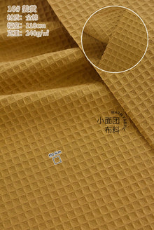 110x50cm High Quality Cotton Waffle Thick Fabric for Hotel Bathrobe Pajamas Absorbent Breathable DIY Home Textile Sewing Cloth