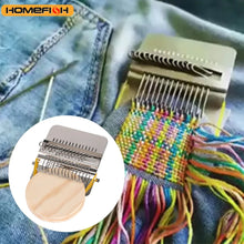 Knitting Tools Small Frame Small Loom Hand Tapestry Wood Loom Weaving Frame Darning Machine For Mending Clothes and Jeans