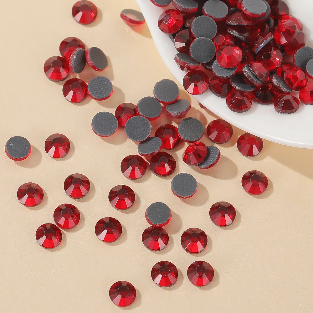 Hotfix Rhinestone Flat Back Glass Crystal Rhinestones for Clothes Garment Hot Fix Iron on Machine Cut Strass DMC Diamond Stones