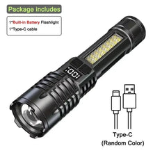 Rechargeable COB LED Flashlight with Side Light for Camping and Hiking - image 8