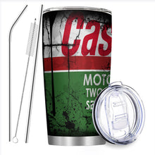 20Oz Stainless Steel vacuum Tumbler WD40 Engine Oil filter print Car Cup with Straw and Lid for Cold Hot Drink mug Engineer Gift
