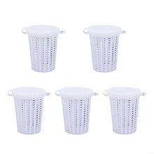 5Pcs Fishing Baits Cage Trap Fish Lure Feeder Basket Holder Plastic Baits Bucket Portable Fish Lure Fishing Baits Cage