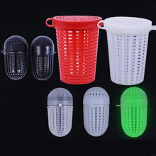 5Pcs Fish Lure Fishing Baits Cage Trap Feeder Holder Fish Lure Plastic Basket
