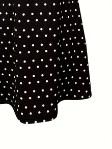 European and American Women's Polka Dot Print Spring and Summer Casual Sleeveless Suspender Dress