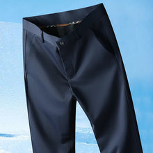 2026 Men's Spring Summer Autumn  Pants Straight Stretch Casual No Trace No Ironing Fabric Silky Cool Feeling Trousers 29-42