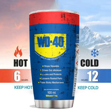 20Oz WD40 Vacuum Tumbler cup STP Engine Oil Filter Print Mug Stainless Steel DoubleWall Water Bottle with Straw and Lid Reusable