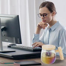 1 Pc Self Stirring Mug with Measurement Glass Self Mixing Mug 400ML Selfs Mixing Cups Battery Powered Selfs Stirring Coffee Mugs