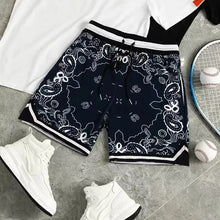 Men's Vintage Floral Print Beach Shorts, Casual Summer Board Shorts - image 7