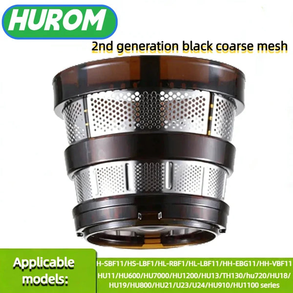 Slow juicer filter,HUROM  large hole juice filter, suitable for Hurom HU-11/HU-19/H-SBF11 series accessories juice filter basket