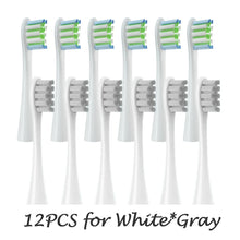 12PCS Vacuum Sealed Packed Replacement Brush Heads for Oclean X PRO/ Z1/ F1/ One/ Air 2 /SE Soft DuPont Deep Cleaning Nozzles