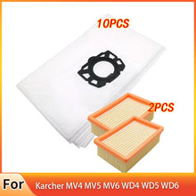Replacement Of Filter Bags Parts for Karcher MV4 MV5 MV6 WD4 WD5 WD6 for Karcher WD4000 to WD5999 Part#2.863-006.0