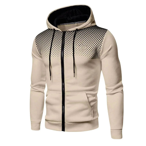 Conjunto deportivo de invierno y otoño 2023 para hombre, estilo europeo y americano, de color sólido, con sudadera de forro polar, pantalones y capucha con cremallera.