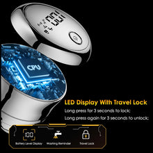 Magnetic Adsorption Electric Shaver With Travel Lock 2 Speeds 5D Floating Blade Bald Head Hair Clipper Rechargeable Beard Razor