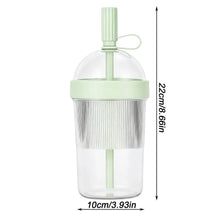 1/2/3pcs Coffee Cup With Lid Reusable 17oz Drink Mug Cold Drink Tumbler Transparent Straw Cup Tea Milk Mug For Home Office Gym