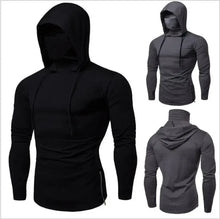 2026 Men Solid Color Hoodies Autumn Leisure Fitness Sweatshirt Men's Thin Sweater Hooded Long-Sleeved Hoodie M-5XL