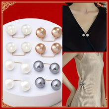 Colorful Pearl Brooch Waist Fixer Pins For Loose Jeans Dress Clothing Shiny Pearl Gem Curtain Fixing Pin Safety Beautiful Brooch