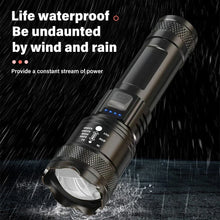 P200 Super Powerful LED Flashlight Zoom Tactical Torch Built-in Battery USB Rechargeable Waterproof Lamp Ultra Bright Lantern