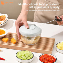 1PCS 500/900ML Manual Meat Mincer Garlic Chopper Rotate Garlic Press Crusher Vegetable Onion Cutter