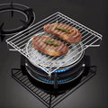 Household Kitchen Barbecue Grill Portable Gas Stove Top BBQ Rack NonStick Cooking for Countertop Outdoor Indoor Use