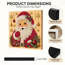 Christmas Decor DIY Santa Claus Snowman 3D Pearl Painting Diamond Art Kits for Beginners 20*20CM for Home Wall Decoration Gift