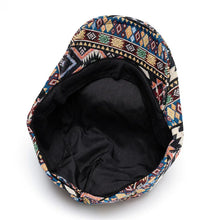 2024 Autumn and Winter Polyester Print Newsboy Caps Flat Peaked Cap Men and Women Painter Beret Hats 154