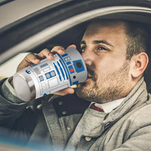 20Oz R2-D2 Robot Print Stainless Steel Vacuum Double Walled Insulated Tumbler with Straw and Lid Keep Cold Hot drink Car Cup