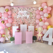 Kit de arco de globos rosa y blanco de 111 piezas, guirnalda de globos rosa y dorado, globos de confeti en tonos pastel rosa, blanco y dorado para cumpleaños de niñas