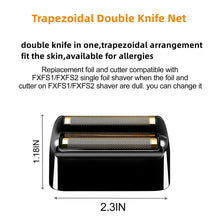 Professional Replacement Foil and Blades Set For BaBylissPRO Barberology Cordless Metal Double Foil Shaver FXFS2