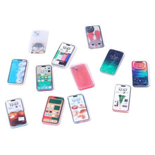 Miniatura de teléfono móvil para casa de muñecas, modelo de smartphone de simulación, juguete de imitación para niños, accesorios para casa de muñecas