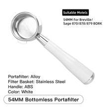 54mm Bottomless Portafilter for Breville Sage 870, 878, 880 Espresso Machines - image 11