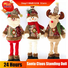 casa decoração decoracion casa Home decoration Christmas Santa Snowman-Reindeer Christmas Decoration Leg Table Mantel Decoration