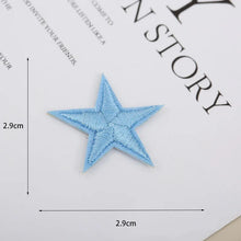 1pcs Small Star Embroidery Patches For Clothing Jeans Hat Iron on Sticker Love Appliques Stripes Garment Sewing Supplies