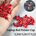 10Pcs Mouse Laptop Pointer TrackPoint Cap for Lenovo IBM Thinkpad X200 X201T X22 DELL HP Elitebook 4x4 mm Red Rubber Button Cap