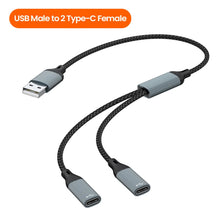 Elough USB to Type-c HUB Charging Cable Transmission Splitter Adapter OTG Computer Docking 3 in 1 Type-c Port HUB