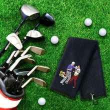 Happy Gilmore Funny Waffle Golf Towel Large 16x24 Clean Golf Club Ball Premium Strength Ultra Absorbent Gear Happy Men Gilmore