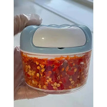 Manual Meat Grinder Garlic Chopper Rotating Garlic Press Vegetable Onion Cutting Machine，160/500/900ML