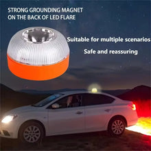 Smart Emergency Beacon, Car Breakdown Warning Light, Magnetic LED Strobe Flare for Roadside Safety, Foggy Day Alert Lamp for